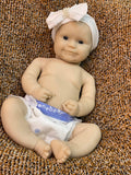 Maddie 18 Inch Solid Soft Full Silicone Bebe Reborn Dolls Handmade Unpainted DIY Reborn Doll
