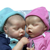 18 Inch Lifelike Reborn Baby Boy Girl Dolls Newborn Twins Lifelike Baby Dolls