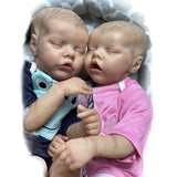 18 Inch Lifelike Reborn Baby Boy Girl Dolls Newborn Twins Lifelike Baby Dolls