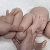 16 Inch Reborn Baby Dolls Kits Solid Silicone Unpainted Reborn Kit DIY with Opened Eyes