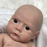 18 Inch Full Body Soft Solid Silicone Girl Reborn Doll Kits Un/painted DIY Doll