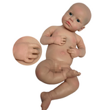18 Inch Loulou Boy Full Body Bebe Silicone Doll Handmade Bebe Solid Silicone Newborn Doll