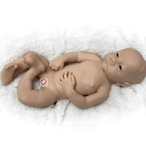 18 Inch Levi Open Eyes Newborn Baby Full Body Silicone Kits Unpainted silicone kits