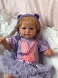22 Inch Handmade Bebe Lifelike Painted Doll reborn menina