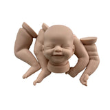 20 Inch Reborn Baby Dolls Kits Solid Silicone Unpainted Reborn Kit DIY with Closed Eyes