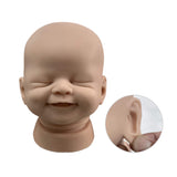 20 Inch Reborn Baby Dolls Kits Solid Silicone Unpainted Reborn Kit DIY with Closed Eyes