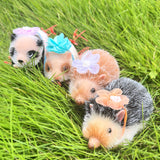4.3 inch Reborn Baby Dolls,Lifelike Whole Body Silicone Pig Silicone Hedgehog Soft Reborn Animals Doll Mini Pig Toys with Hair Soft Reborn Animals Fake Pets