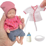 6 inch Reborn Baby Dolls, Realistic Soft Silicone Newborn Baby Doll