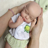 12 Inch Full Silicone Baby Dolls Realistic,Real Full Body Silicone Reborn Baby Dolls Soft Newborn Baby Dolls - Boy