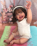 22 Inch 55 cm Mila Full Body Reborn Baby Girl Handmade Llifelike Newborn Baby Doll For Christmas Gifts