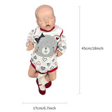 18 inch Lifelike Reborn Baby Dolls Eye Closed Full Silicone Soft Body Realistic Reborn Baby Doll  (Girl)