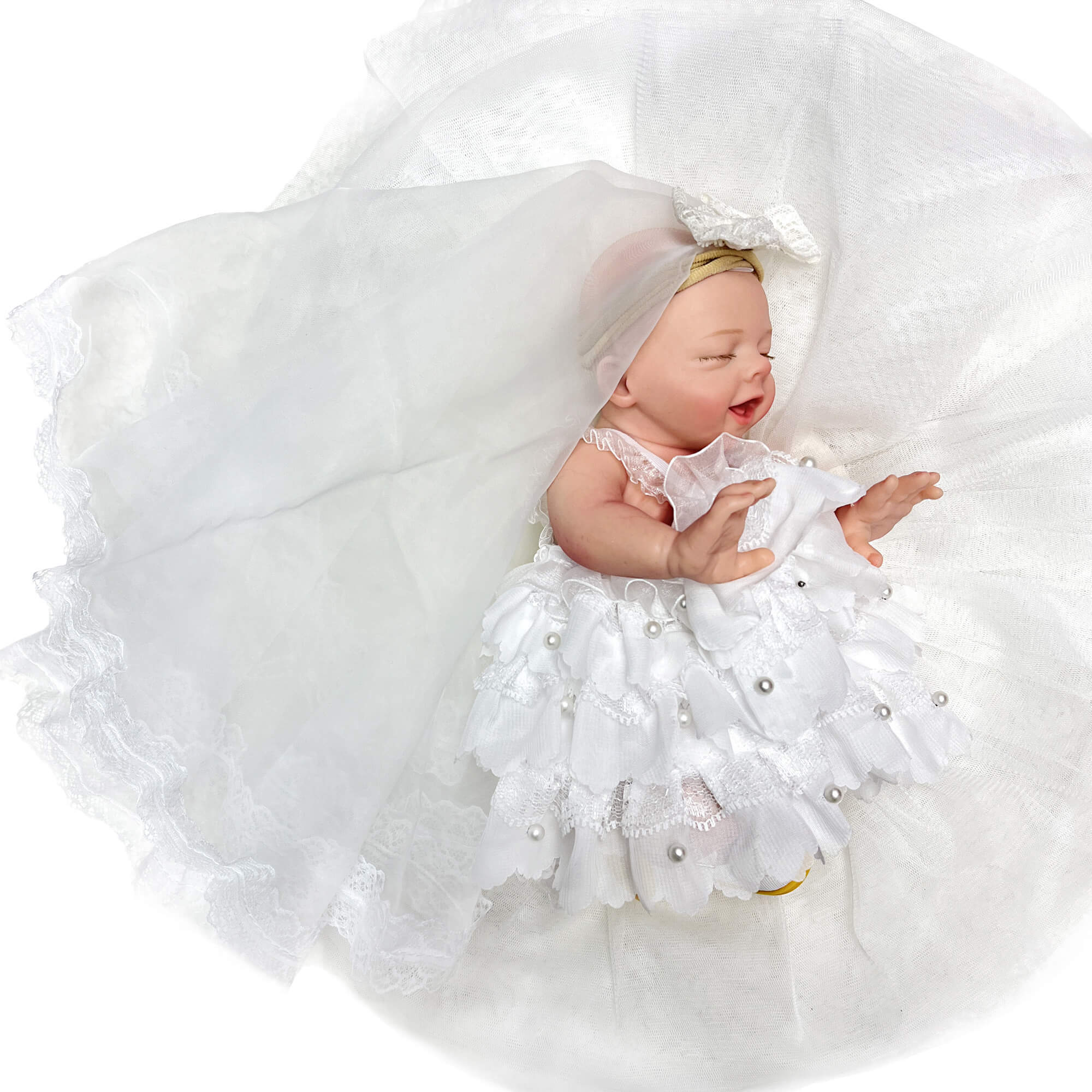 10-Inch Full Silicone Reborn Baby Girl Doll: Lifelike Collectible