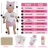 12-Inch Full Silicone Reborn Baby Girl Doll - The Perfect Tiny Treasure