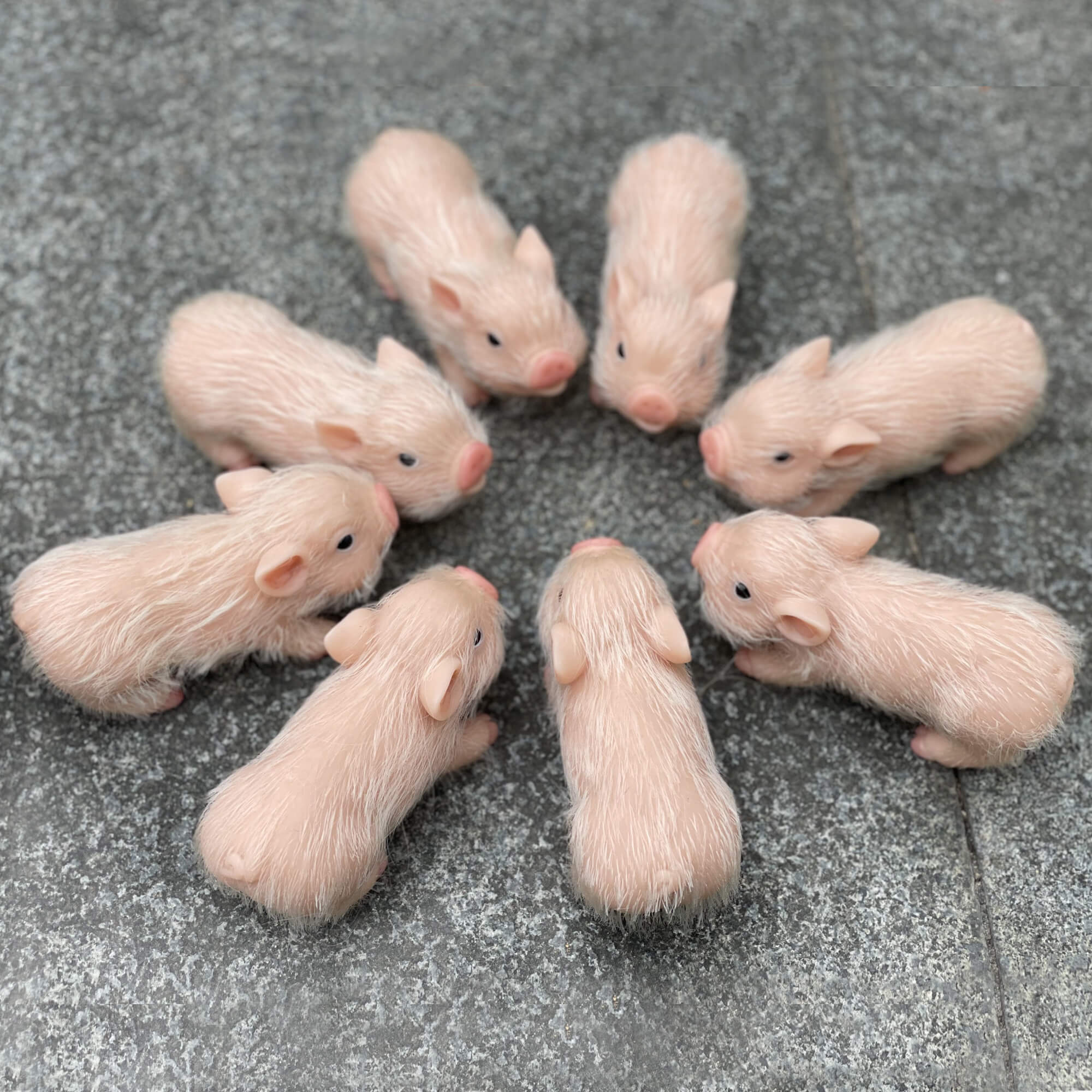 4.33 Inch Soft Solid Silicone Pet Pig Toys Reborn Silicona Small Pig
