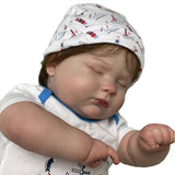 Realistic Bebe Newborn Baby Doll, 24 inches Vinyl Real Toddler Boy Lifelike for Children