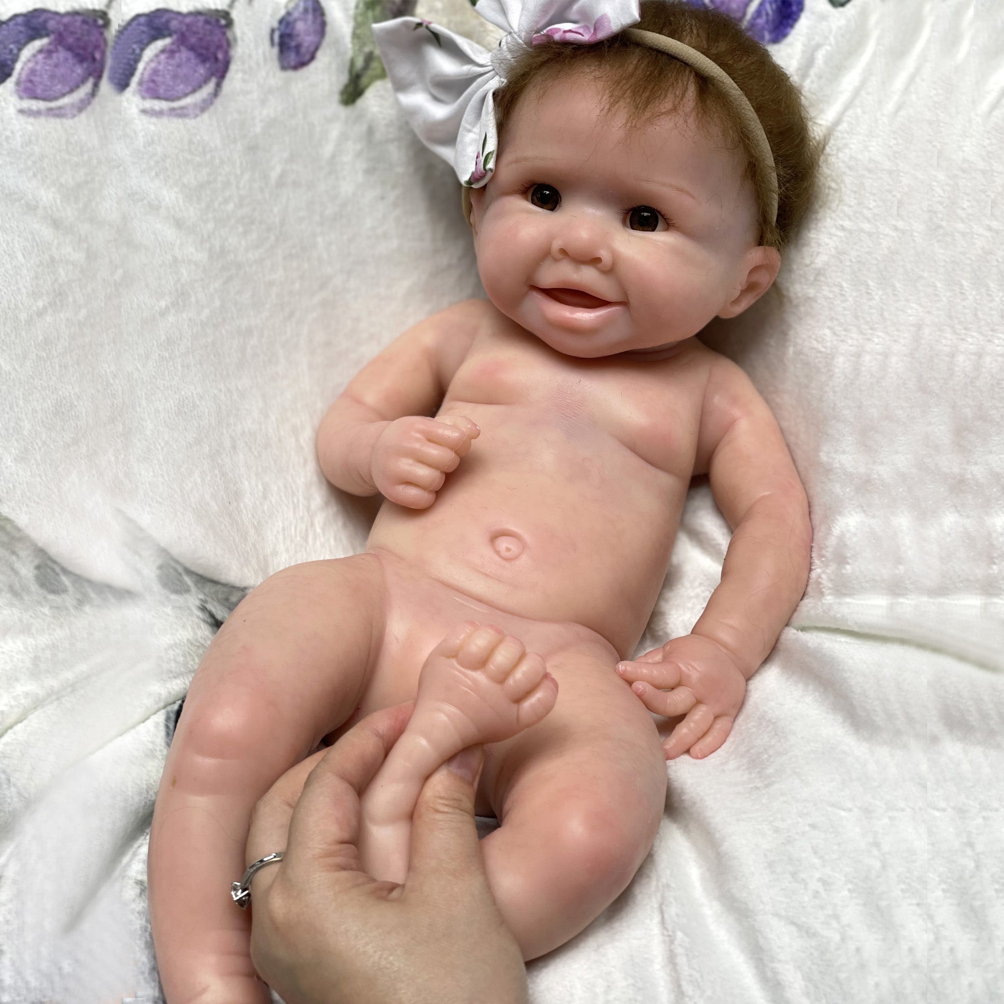 20 Inch 3KG Weight Skin Painted Lifelike Silicone Dolls Reborn