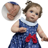 22inch Lifelike Reborn Baby Newborn Baby Dolls Real Life Baby Dolls with Toy Accessories Gift Set for Kids Age 3+ & Collection