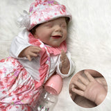 20 inch Realistic Newborn Baby Doll Girls, Real Life Baby Doll with Weighted Soft Body, Cute Lifelike Baby Sleeping Doll