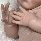 20 inch Realistic Newborn Baby Doll Girls, Real Life Baby Doll with Weighted Soft Body, Cute Lifelike Baby Sleeping Doll