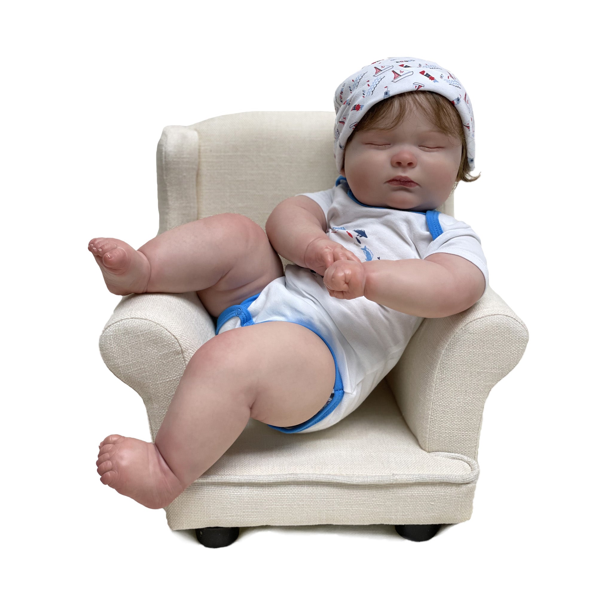 Realistic Bebe Newborn Baby Doll, 24 inches Vinyl Real Toddler Boy Lifelike for Children