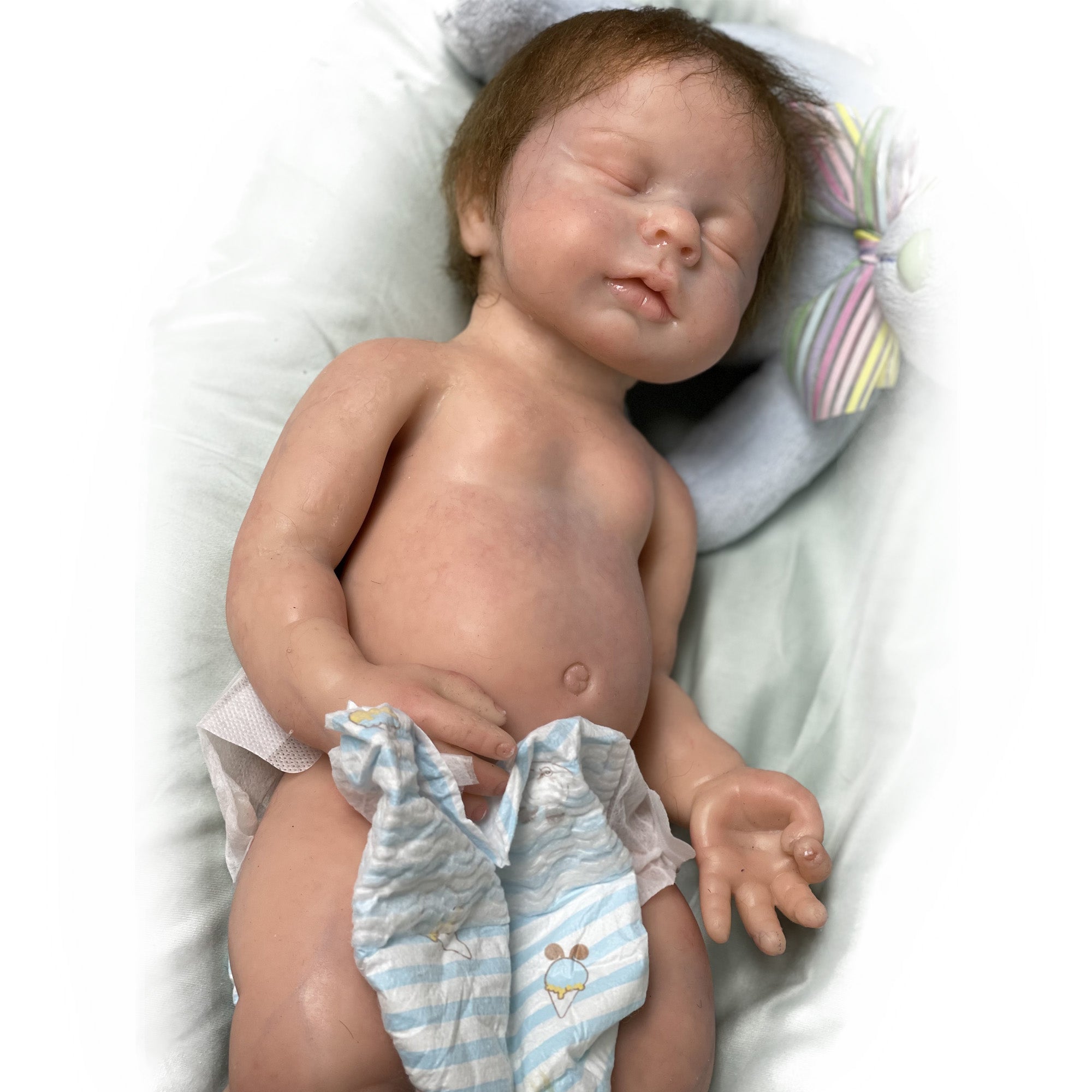 Full Body Silicone Reborn Doll Girl 18" Soft Newborn Full Body Baby Menina Macia