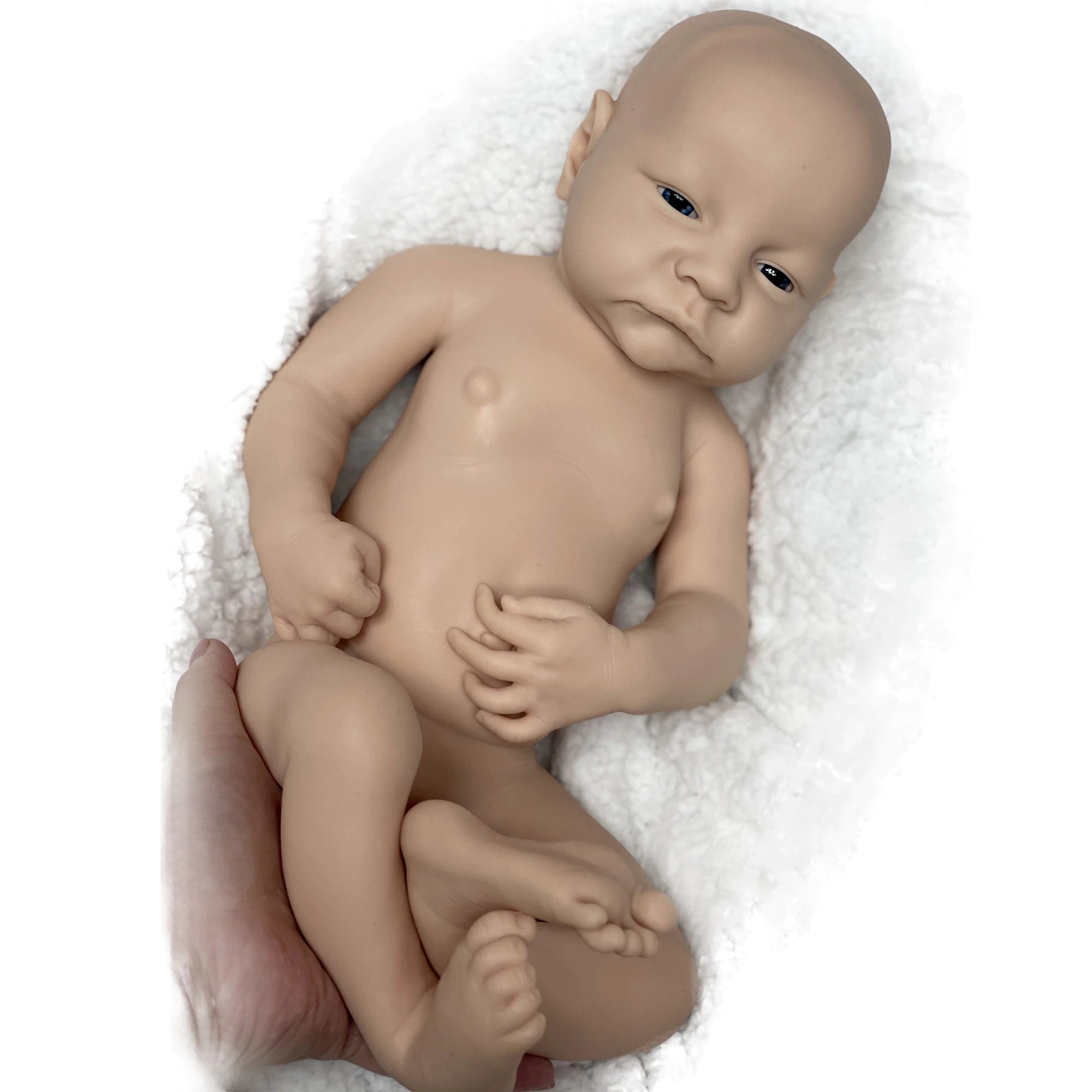 18Soft Full Body Solid Silicone Bebe Reborn Doll Handmade Artist