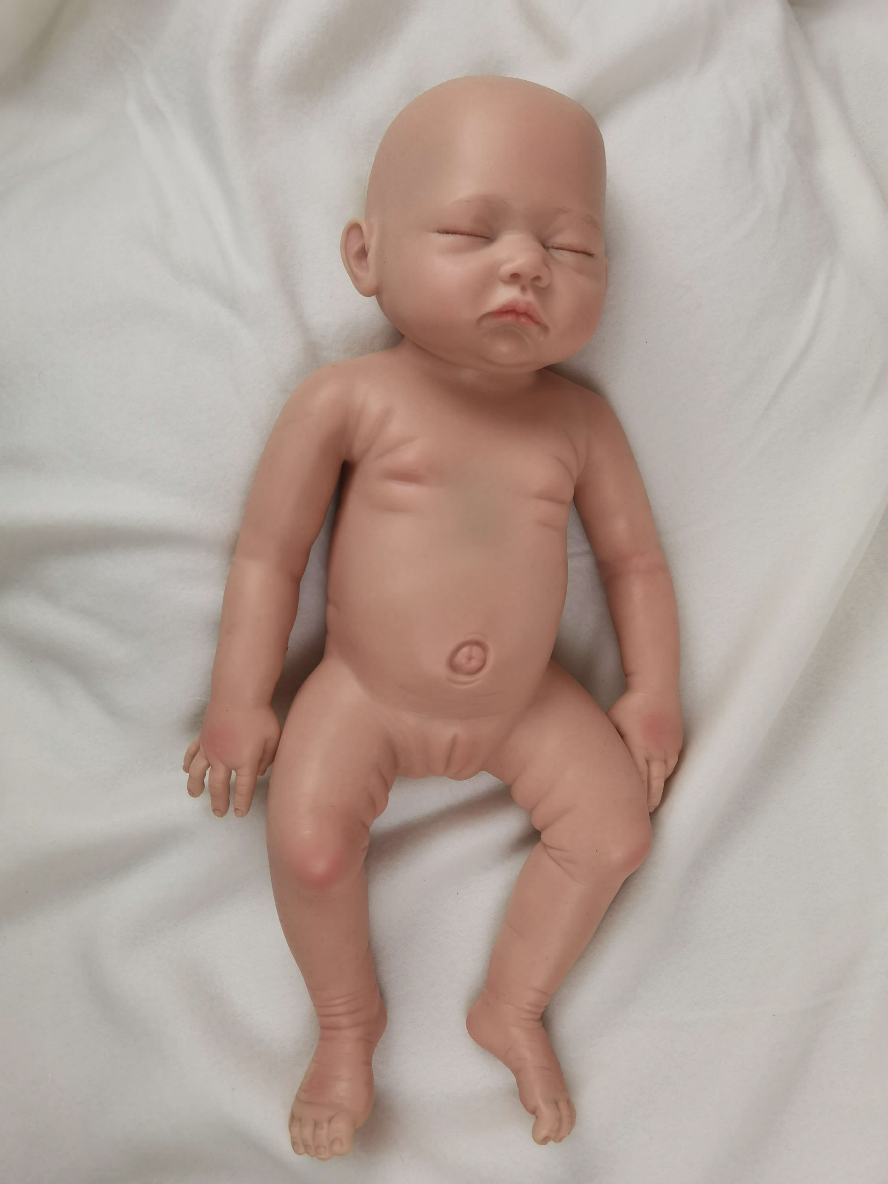 Sleeping Reborn Baby Dolls, 18 Inch Full Silicone Newborn Baby Boy Doll, Realistic Weighted Baby Reborn Toddler Doll for Kids