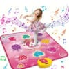 Unicorn Dance Mat, Unicorn Toys for Girls Age 4-6, Girls Toys Age 6-8, Adjustable Volume with LED, 6 Game Modes, Electronic Dancing Mat as Christmas Birthday Gift for 3 4 5 6 7 8 9+ Girls